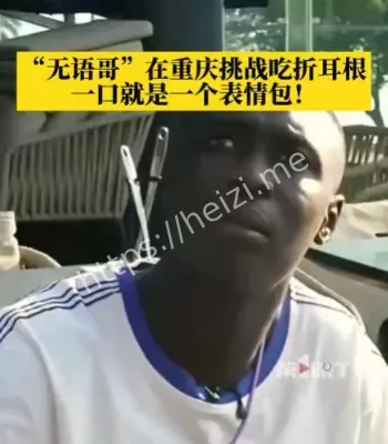 无语哥吃折耳根一口一个表情包